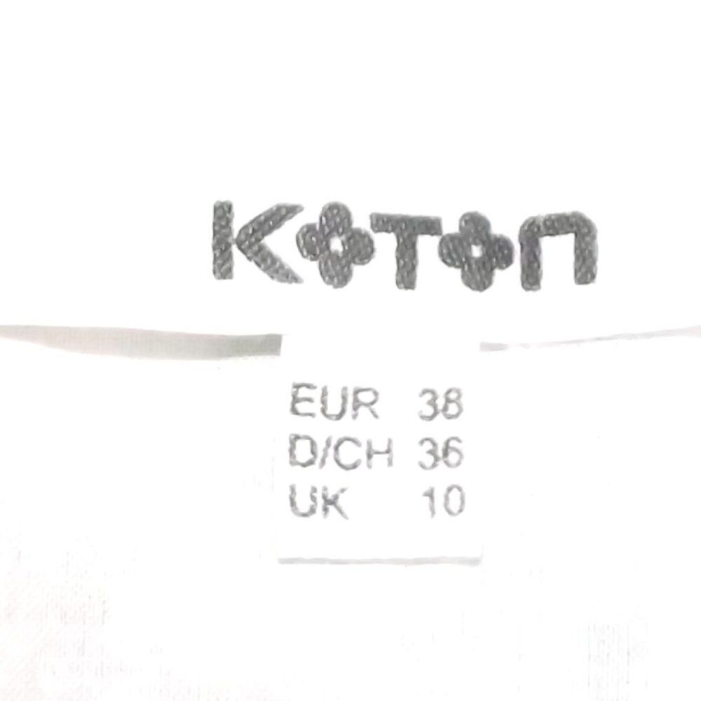KOTON Dress, UK10/US6, White/Multicolor floral print, Stretch waist, Pockets - Picture 12 of 13
